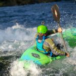 white water kayaker on the Santiam River