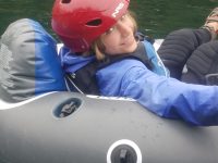 kids tubing on the Clackamas river near Portland