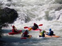 Youth Kayak Team on the Rogue River overnight camp
